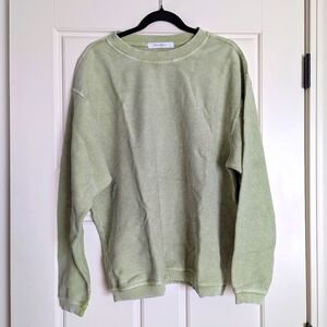 NWT Moon Ryder Corded Crewneck Cotton Sweatshirt M